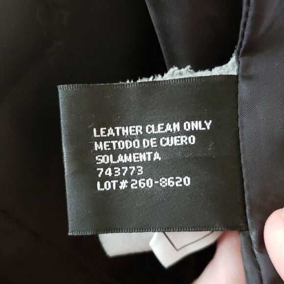 NWOT Ladies East 5th Genuine Leather Coat Jacket Sz M - Picture 9 of 9